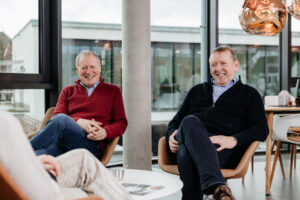 Ehemalige Vorstandmitglieder im Gespräch